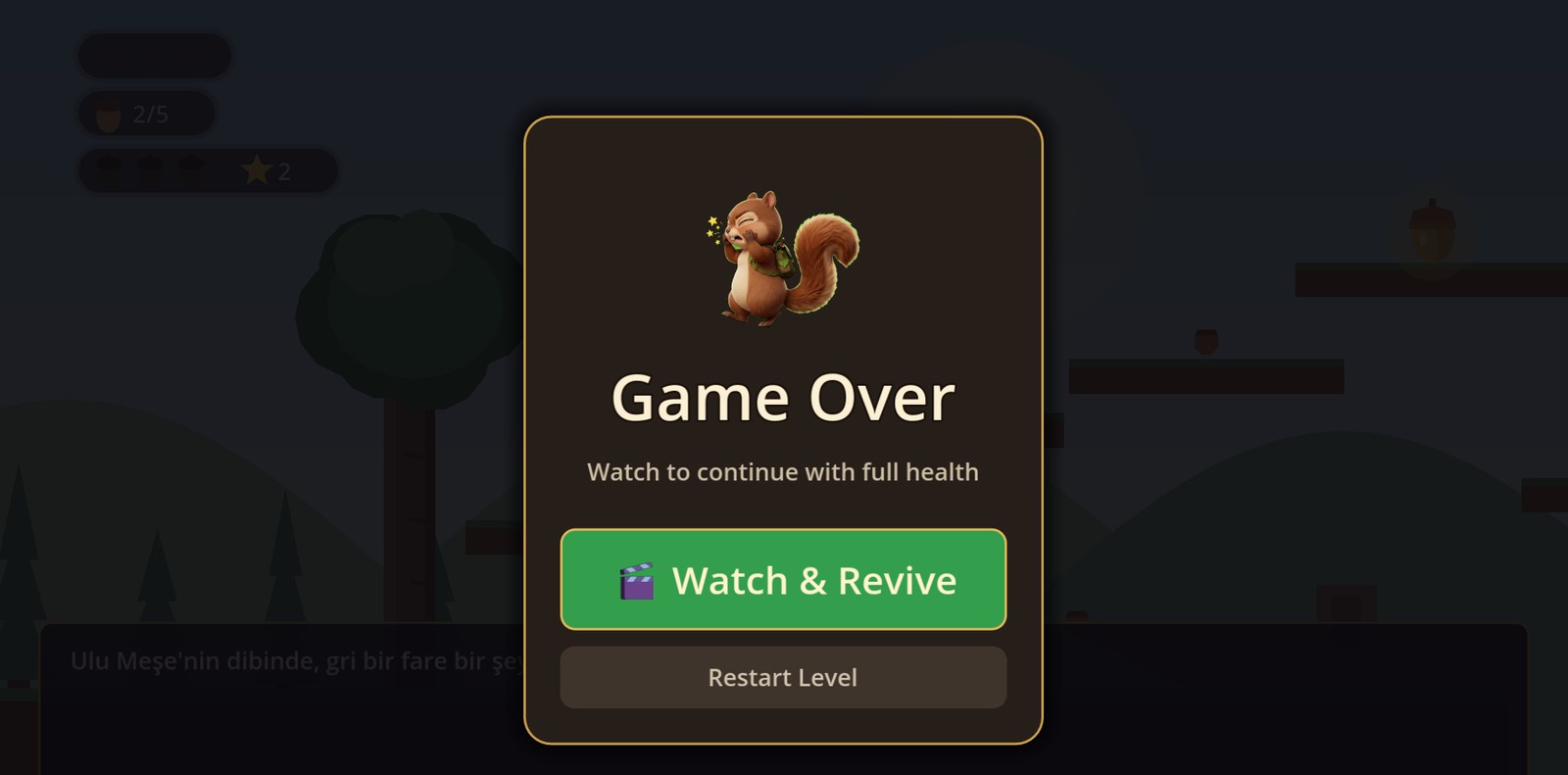 Revive and continue with full health